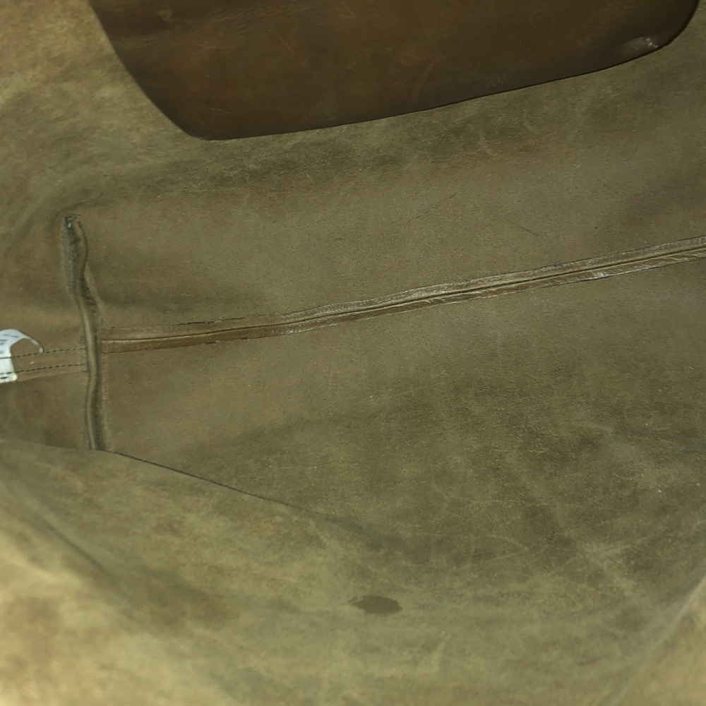 Madewell brown leather tote inner side zip pocket 14” x 14” x 6” NWTags - Picture 8 of 9